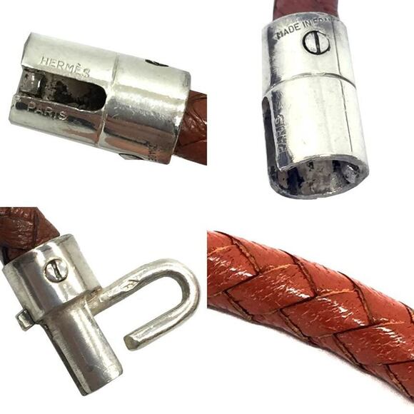 HERMES Brown Leather Necklace - Picture 3 of 3